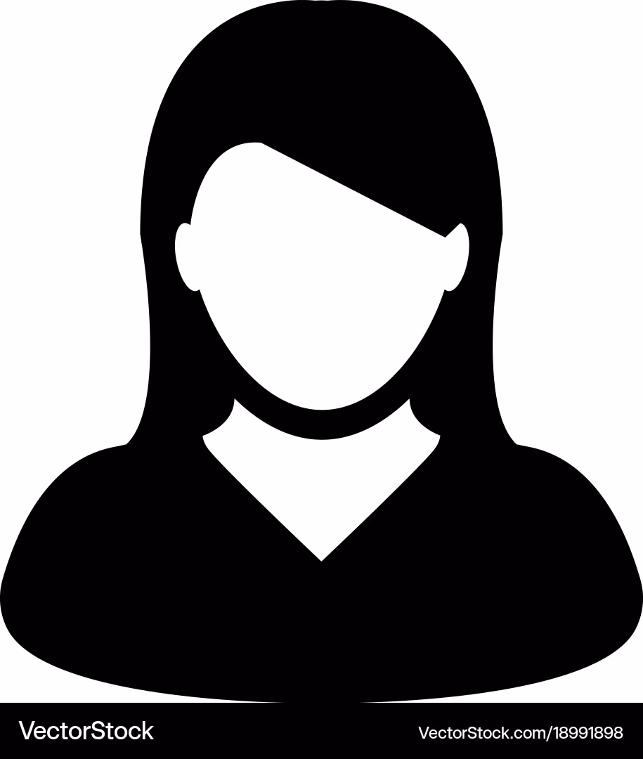 female person icon profile sign vector 18991898